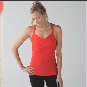 Lululemon Wrap It Up Tank • Alarming Coral
